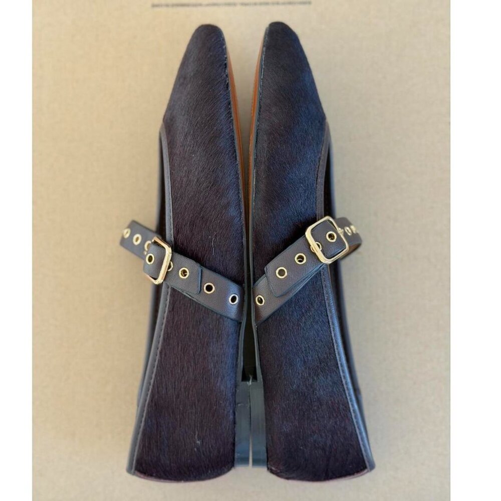 Madewell The Remy Mary Jane Flat in Chocolate Raisin, Size 8 - Picture 9 of 10